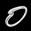 achat en ligne Bague solitaire or blanc Eclosion