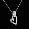 ventes on line Pendentif Coeur Chavir� - 0.31 carats - 52 diamants