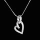 bijou or pendentif coeur chavire 031 carats 