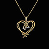 acheter Pendentif Coeur �tincelles - 4 diamants