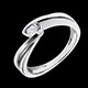 ventes on line bague solitaire or blanc ondine