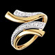bijouteries bague nefertiti or jaune 5 diamants