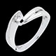 mariage Bague Solitaire or blanc Mont Diamant