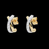 achat Boucles d'oreilles tandem paves or jaune et or blanc - 22 diamants