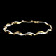 ventes bracelet torsage or jaune 22 diamants