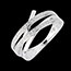 acheter en ligne Bague Tourbillon or blanc - 6 diamants