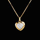 cadeaux pendentif sweet heart jaune 18 diamant