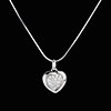 bijou or Pendentif Sweet Heart�Blanc - 18 diamants