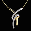 bijou Collier Volupt� or jaune pav� - 20 diamants