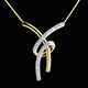 vente on line collier volupte or jaune pave