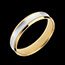 mariage Anneau Dandy or jaune-or blanc