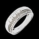 achat bague trilogie sacre or blanc pave