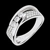 cadeaux femmes Trilogie Funambule or blanc pav� - 0.62 carats - 45 diamants