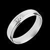 cadeaux femme Anneau Poin�on or blanc