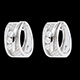 ventes boucles d oreilles funambule or blanc