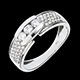 vente on line bague trilogie serrure pavee