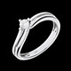 cadeaux solitaire or blanc dhalia