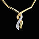 achat collier baiser du guepard or jaune pave 