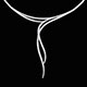 achat Collier Elfe or blanc - 18 diamants