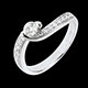 vente solitaire solstice d ete or blanc pave