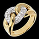 cadeau femme bague lien infini or jaune