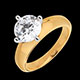 achat solitaire or jaune daphnee