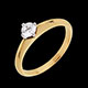 achat solitaire or jaune daphnee
