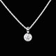 vente collier poupee solitaire or blanc
