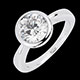 bijouterie solitaire poupee or blanc