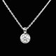vente collier poupee solitaire or blanc