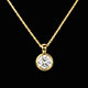 mariages collier poupee solitaire or jaune