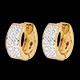 cadeaux femmes boucles oreilles diorama or jaune pave mm 20 diam