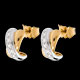 achat en ligne boucles oreilles tandem paves or jaune or blanc 12