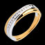Gold and diamond wedding rings