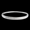 mariage Jonc diorama barrette diamants (MM) - or blanc  - 0.25 carats - 23 diamants