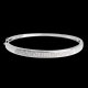 femme Jonc diorama barrette diamants (MM) - or blanc  - 0.25 carats - 23 diamants