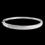 Jonc diorama barrette diamants (MM) - or blanc  - 0.25 carats - 23 diamants