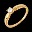 mariage Solitaire roseau or jaune (MM+)