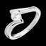 bijouteries Solitaire apostrophe or blanc (TGM+) - 0.52 carats