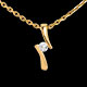 bijouterie pendentif apostrophe diamant mm or jaune