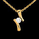 bijouteries pendentif apostrophe diamant gm or jaune 26 carats