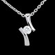 cadeaux pendentif apostrophe diamant gm or blanc 26 carats