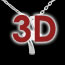 cadeaux femme Pendentif apostrophe diamant (GM) - or blanc - 0.26 carats
