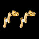 bijou boucles oreilles apostrophe diamants mm puce or ja