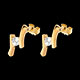 cadeau femmes boucles oreilles apostrophe tgm puces or jaune 31