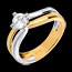 cadeaux   Solitaire sillon or jaune-or blanc (TGM)  - 0.52 carats