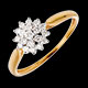 cadeaux femme bague kaleidoscope or jaune 26 carats 19 diamants