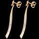 vente boucles oreilles phenix or jaune pavees
