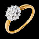 bijou or bague kaleidoscope pavee diamants mm 35 carats 19