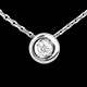 femme collier calice diamant